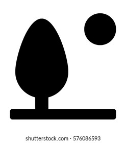 Park Vector Icon
