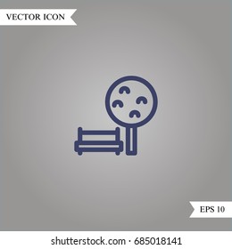 Park vector icon, illustration symbol