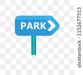 Park vector icon isolated on transparent background, Park logo concept