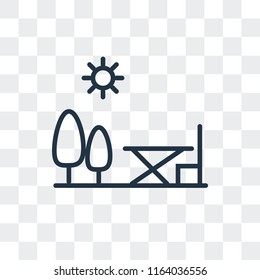 Park vector icon isolated on transparent background, Park logo concept