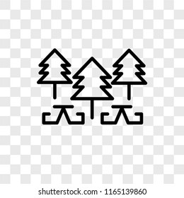 Park vector icon isolated on transparent background, Park logo concept