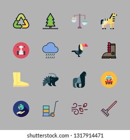 park vector icon set
