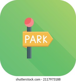 park Vector illustration on a transparent background.Premium quality symmbols.Vector line flat icon for concept and graphic design.
