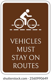 Park warning sign and labels