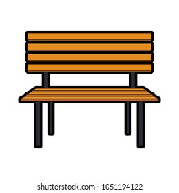 Park wooden chair
