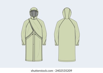 A parka or anorak is a type of coat with a hood, often lined with fur or faux fur. This kind of garment is a staple of Inuit clothing.