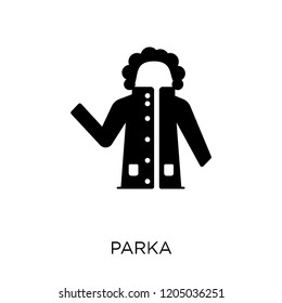 Parka icon. Parka symbol design from Clothes collection. Simple element vector illustration on white background.