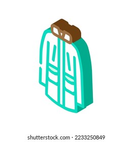 parka jacket outerwear female isometric icon vector. parka jacket outerwear female sign. isolated symbol illustration