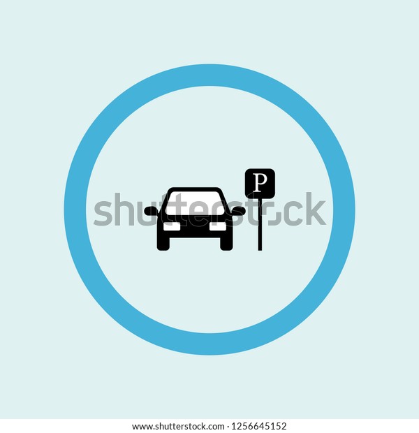 parked car icon symbol.\
Premium quality isolated parked car vector icon in trendy style.\
parked car element.