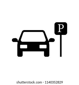 Parked Car icon vector icon. Simple element illustration. Parked Car symbol design. Can be used for web and mobile.