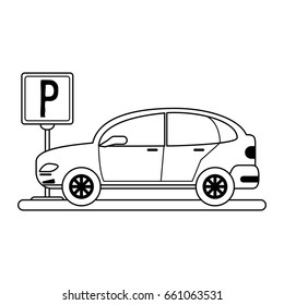 parked car sideview icon image 
