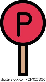 Parked Vector illustration on a transparent background.Premium quality symmbols.Stroke vector icon for concept and graphic design. 