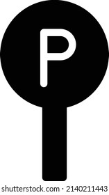 Parked Vector illustration on a transparent background.Premium quality symmbols.Glyphs vector icon for concept and graphic design. 