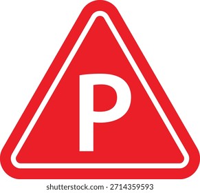 Parking allowed icon, red circle road sign marking designated parking zone, vehicle permission symbol for transportation and urban navigation