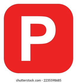 Parking and app icon on white