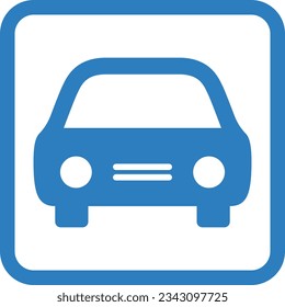 parking area for automobile in the public, parking lot sign svg
