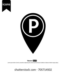parking area icon template