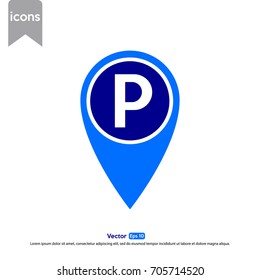 parking area icon template