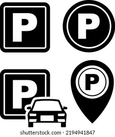 Parking Area Icon : Vector