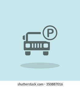Parking area pictogram