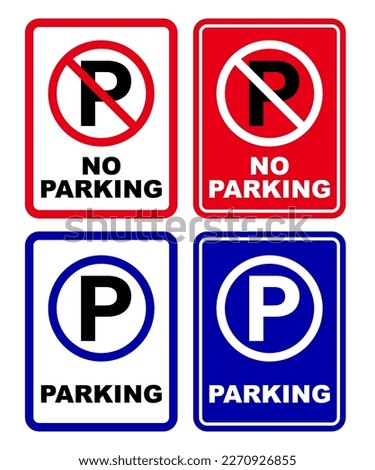 parking area prohibited sign no parking printable symbol set silhouette icon design