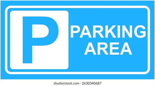 parking area sign vector illustration 