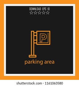 parking area vector icon