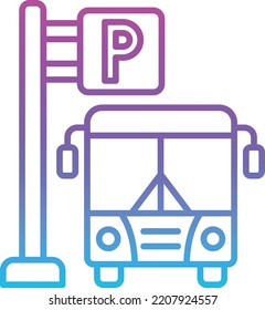 Parking Area vector icon. Can be used for printing, mobile and web applications.