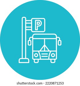 Parking Area vector icon. Can be used for printing, mobile and web applications.