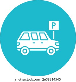 Parking Area vector icon. Can be used for printing, mobile and web applications.