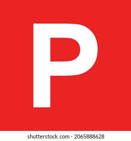 Parking and background as icon