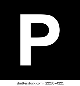 Parkplatz und Hintergrund als Symbol