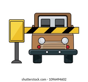 Parking barrier design