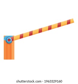 Parking barrier icon. Cartoon of Parking barrier vector icon for web design isolated on white background