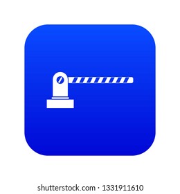 Parking barrier icon digital blue for any design isolated on white vector illustration