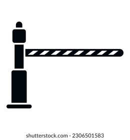Parking barrier icon simple vector. Park space. Transport guard