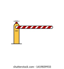 Parking Barrier Icon Vector Illustration Eps10 - Vector