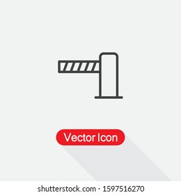 Parking Barrier Icon Vector Illustration Eps10