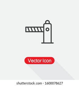 Parking Barrier Icon Vector Illustration Eps10