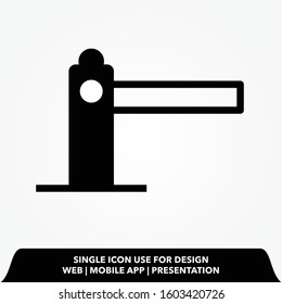 Parking Barrier Icon.parking Barrier Vector Illustration.