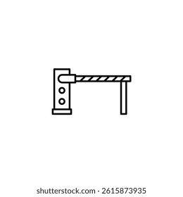 Parking Barrier illustration line icon icons design