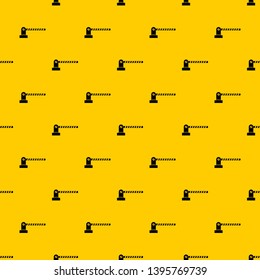 Parking barrier pattern seamless vector repeat geometric yellow for any design