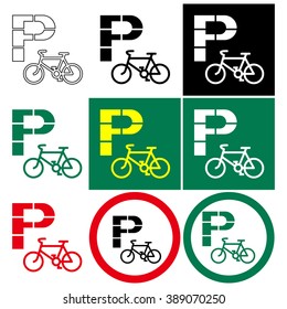 Parking for bicycles.
The place where you can leave your personal vehicles of a particular type.
