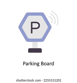 Parking Board vector Flat Icons. Simple stock illustration stock illustration