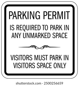 Estacionamiento con permiso de solo señalización