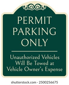 Estacionamiento con permiso de solo señalización