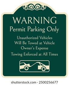 Estacionamiento con permiso de solo señalización