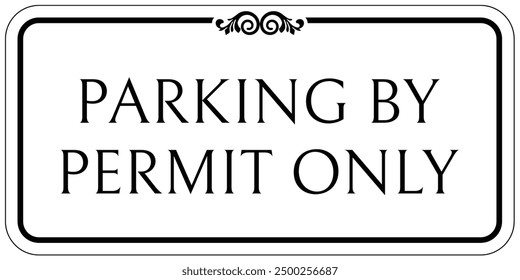 Estacionamiento con permiso de solo señalización