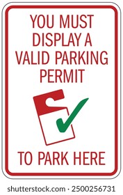 Parken nur mit Genehmigungszeichen