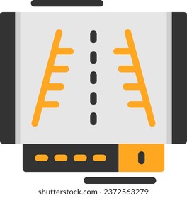 Parking camera Flat Icon Design